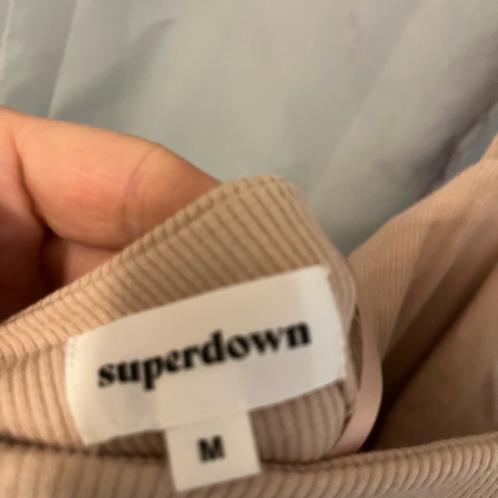 Superdown Ribbed Drape Tank Top - Picture 7 of 7